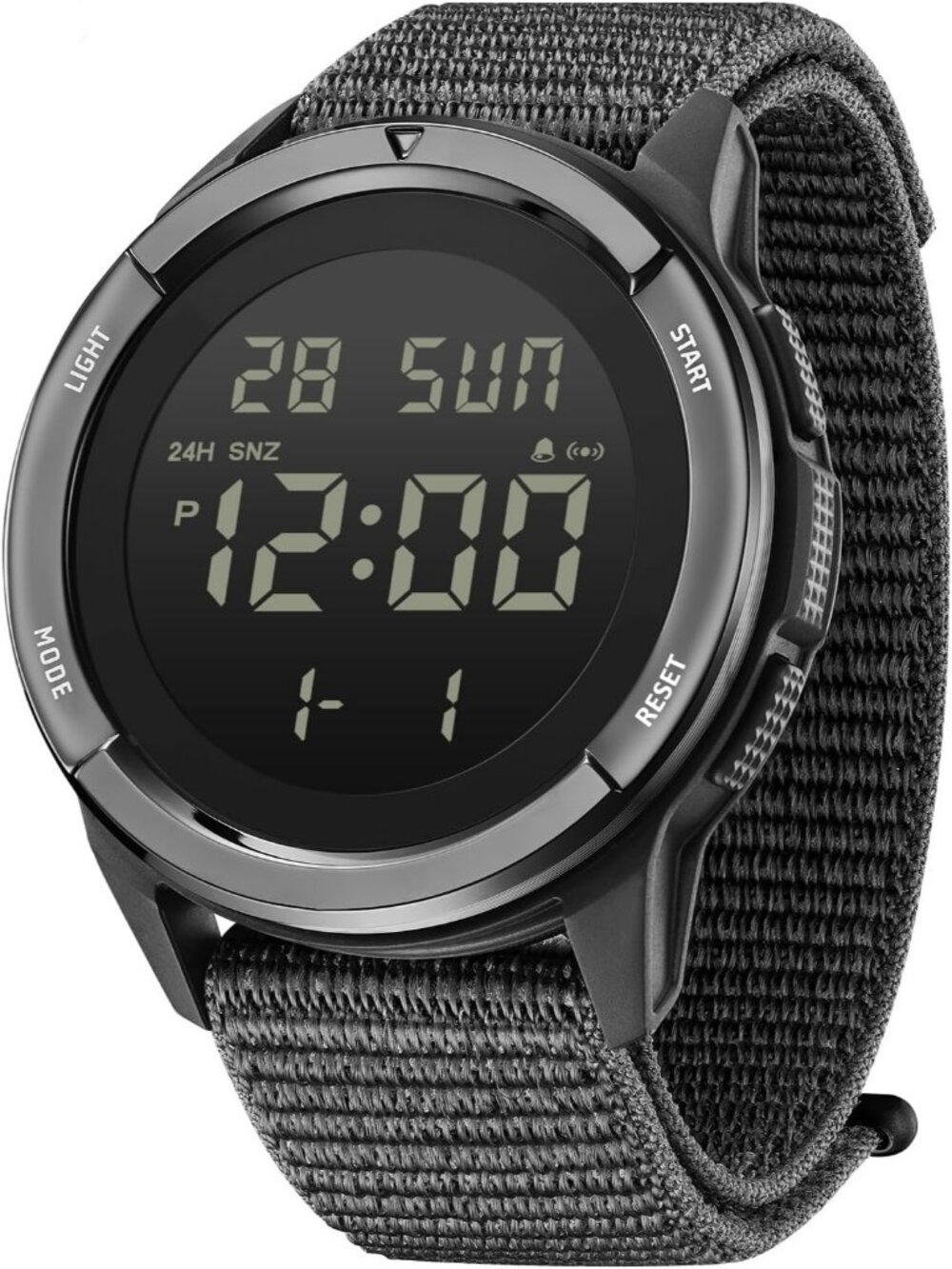 Unisex Black Tactical Military Waterproof Sports Led Backlight Wrist Watches